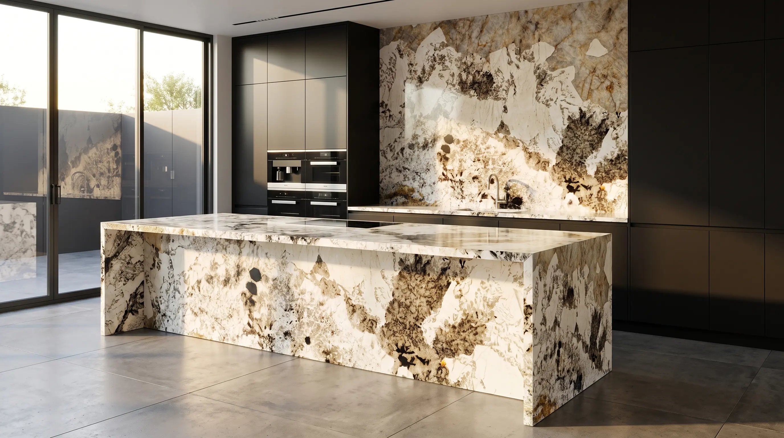 PAT-01 kitchen concept 02 using Patagonia Granite