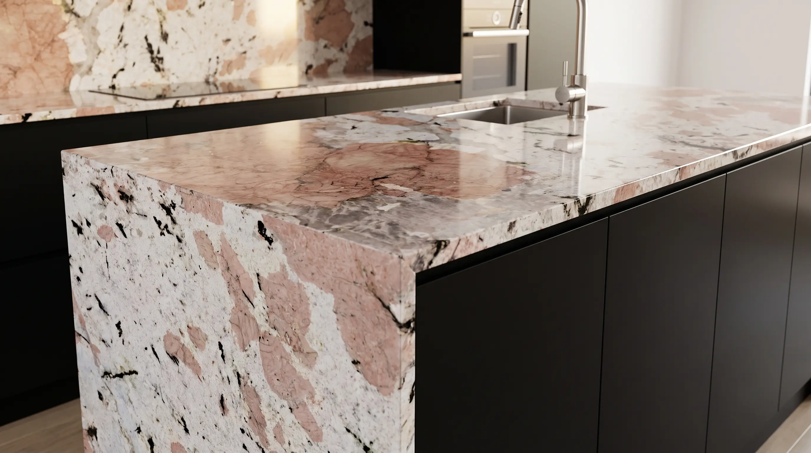 PAT-02 kitchen concept 02 using Patagonia Granite