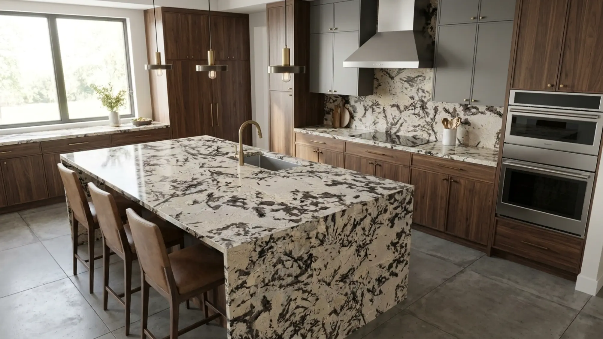 PAT-06 Patagonia Granite kitchen island application study
