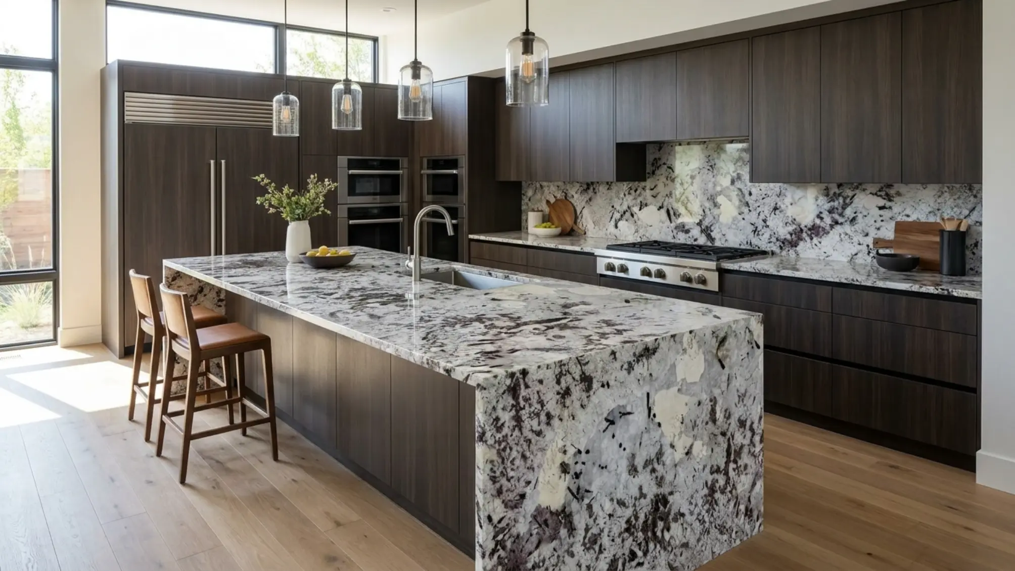 PAT-09 Patagonia Granite kitchen island application study