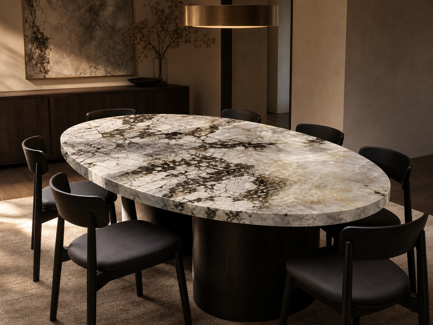 AI visualization of a Patagonia dining table